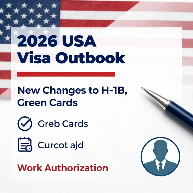 The 2026 USA Visa Outlook: Key Changes to H-1B, Green Cards, and Work Authorization